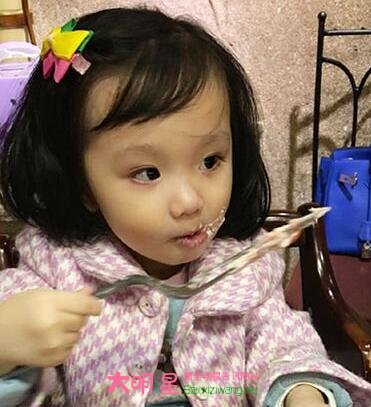 洪欣与张丹峰2岁女儿照片 洪欣与张丹峰资料照片